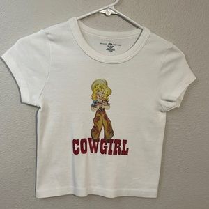 brandy melville cowgirl baby tee